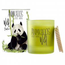 Свеча ароматическая wild panda, Бамбуковый, 40 ч
