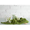 Полотенце банное с бахромой оливково-зеленого цвета essential, 70х140 см