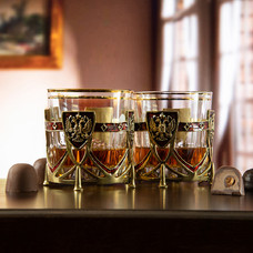 Набор из двух бокалов для виски Россия  в подарочной коробке
