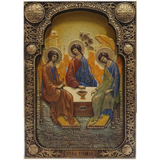 Икона СВЯТАЯ ТРОИЦА (23*32см)
